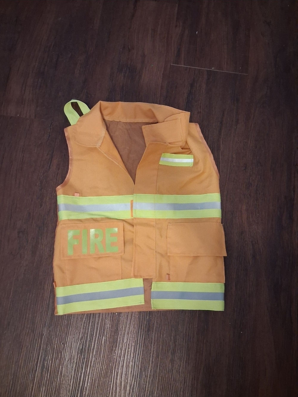 Kids Fire Dress Up Costume Reflective Fire Vest
